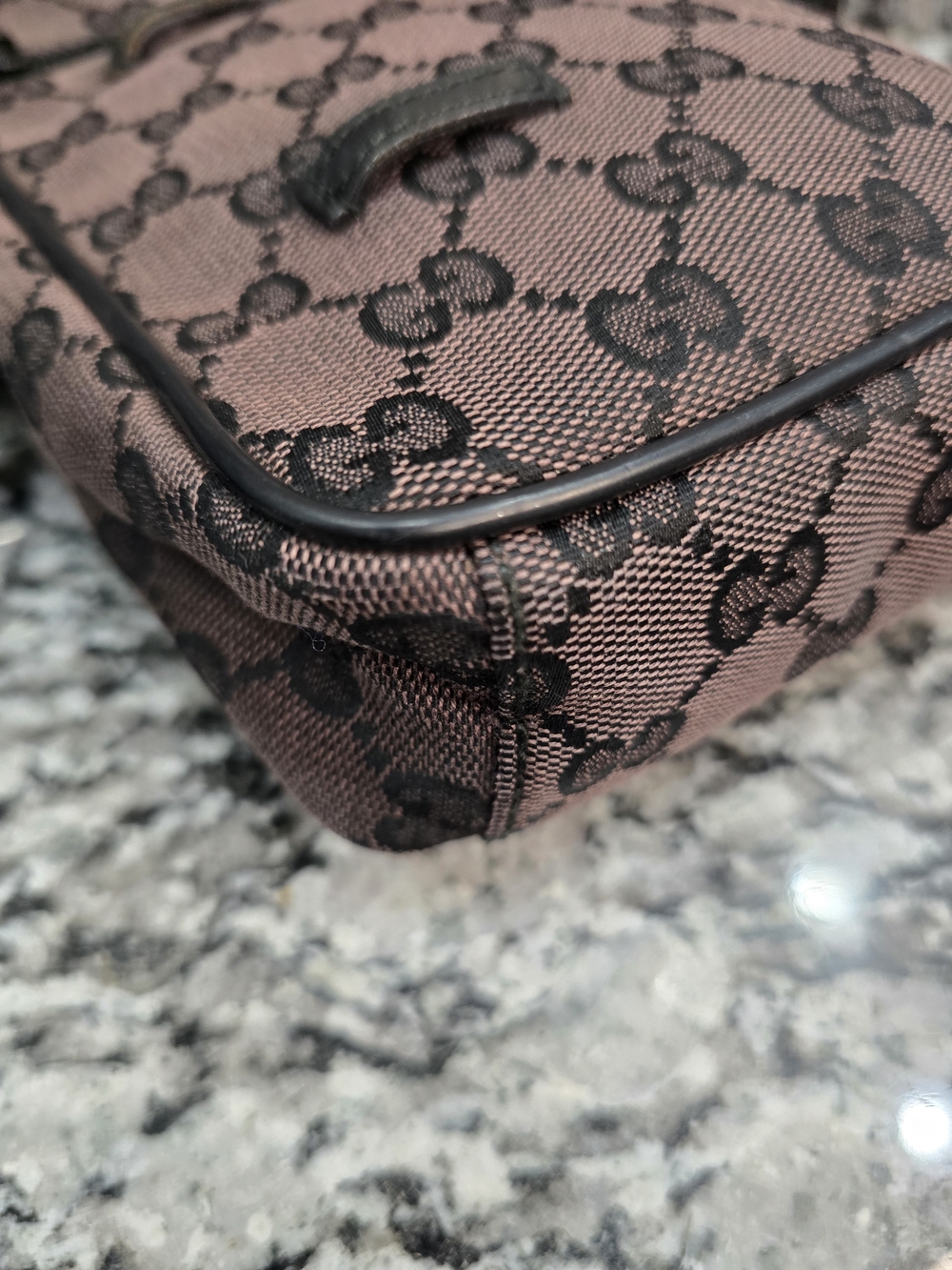 EUC Gucci Brown GG Canvas Small Crossbody Bag - Picture 5 of 13